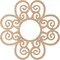 Ekena Millwork Cohen Wood Fretwork Pierced Ceiling Medallion, Alder, 38"OD x 13"ID x 3/8"T CMWP38X38X0375COAL - alternate 4